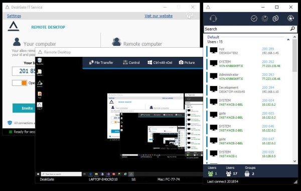 Remote Desktop Software Screenshot