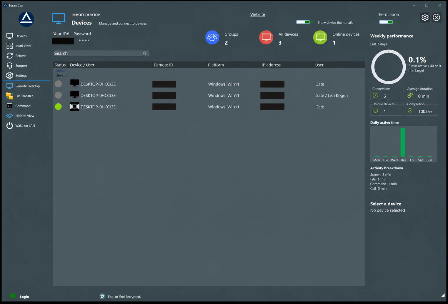 DeskGate remote command and script execution administration